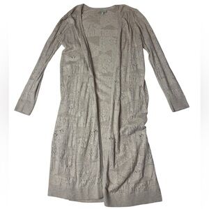Lucky Brand Open Front Longline Cardigan Sweater‎